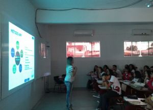 Palestra de orientação profissional para os alunos do Pré