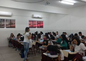 Palestra de orientação profissional para os alunos do Pré