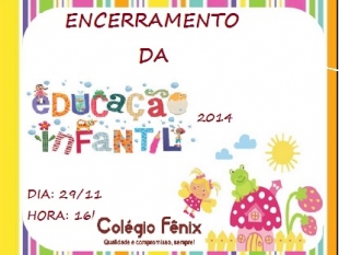 ENCERRAMENTO DA EDUCAÇÃO INFANTIL